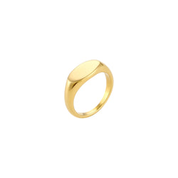 Anello chevalier ovale