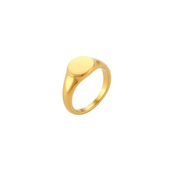 Anello chevalier tondo