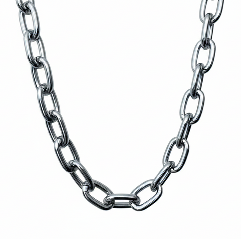 Collana Catena Rettangolare Argento