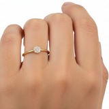 Anello Tondo Zirconi