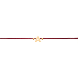 Bracciale Cordino Lettera