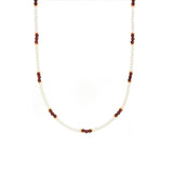 Collana Perle e Granato