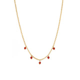 Collana Stelle Corniola