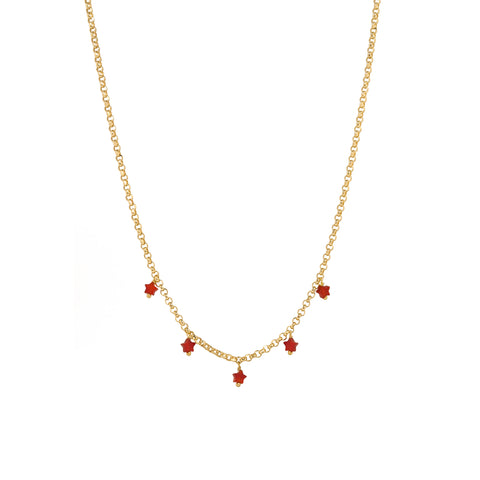 Collana Stelle Corniola