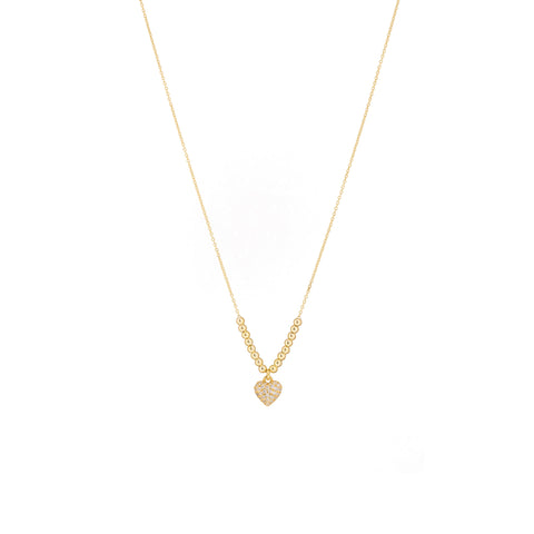 Collana Cuore Pavè