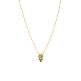 Collana Ovale Tris pietre