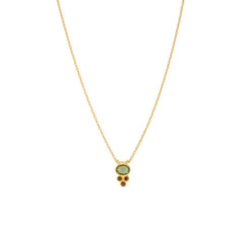 Collana Ovale Tris pietre