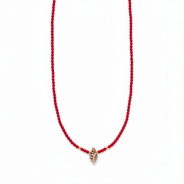 Collana Corallo Conchiglia