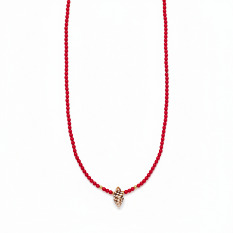 Collana Corallo Conchiglia