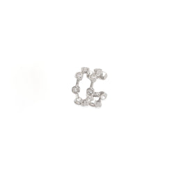 Earcuff Doppio Zirconi Argento