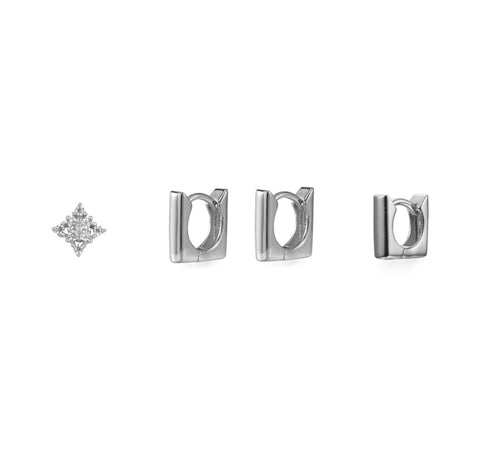 Set Quadrati Argento