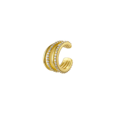 Earcuff Quadruplo Zirconi