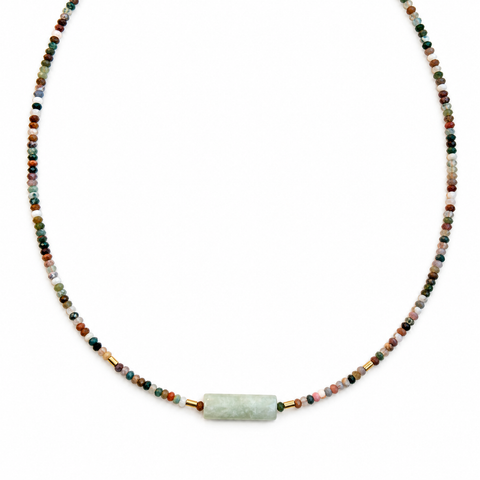 Collana Pietra Rettangolare