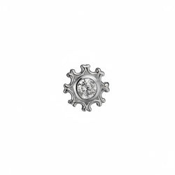 Orecchino Sole Argento