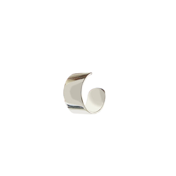 Earcuff Piatto Argento