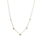 Collana Catena Rettangolare con Pietre