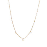 Collana Catena Rettangolare con Pietre