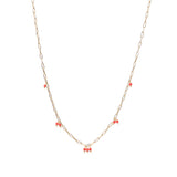 Collana Catena Rettangolare con Pietre