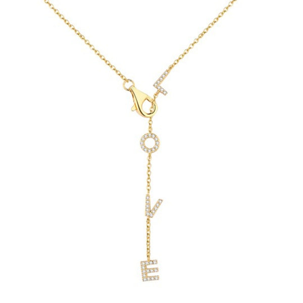Collana LOVE zirconi